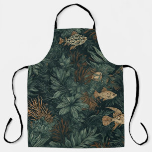 Coral Cosmos Drift - Apron