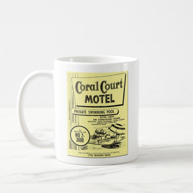 Coral Court Motel Classic Phonebook Mug (Left)