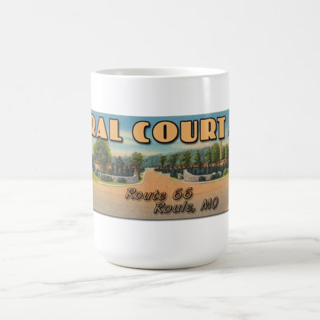Coral Court Motel Panoramic  Mug (Center)