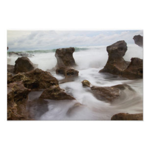 Coral Cove Park beach and waves Photo Print