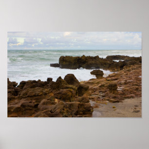 Coral Cove Park Beach, Florida Poster