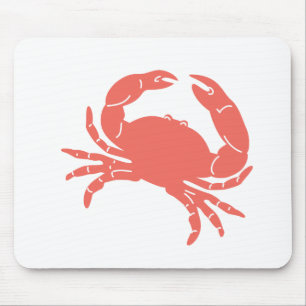 Coral Crab Mouse Mat