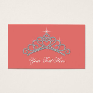 Coral Diamond Party Favour Labels Product Tags