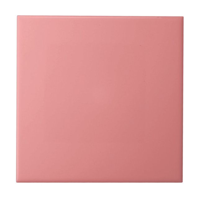 Coral Dish Square Kitchen and Bathroom Tile (Front)