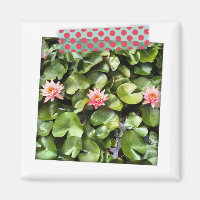 Coral Dot Washi Tape Instagram Magnet