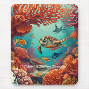 "Coral Dreamscape" Mouse Mat