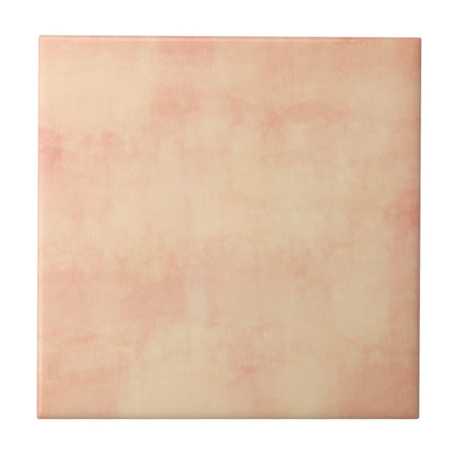Coral Earthy Pastel Tones Tile (Front)