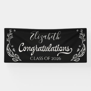 Coral Elegant Chic Graduation Class of 2019 Banner