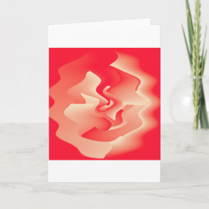 coral flower card