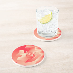 coral flower coaster