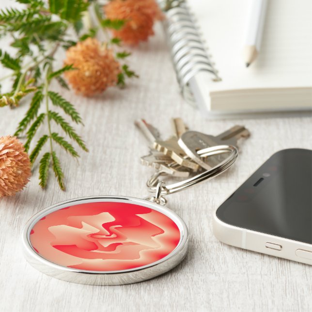 coral flower key ring (Side)