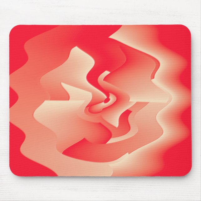 coral flower mouse mat (Front)