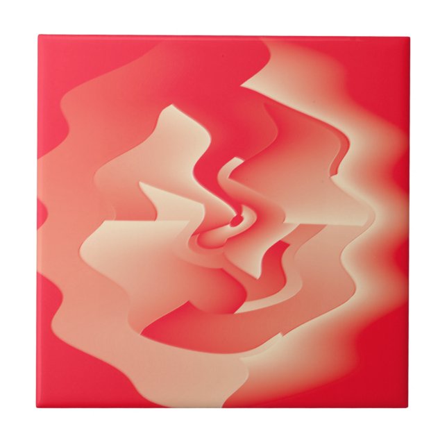 coral flower tile (Front)