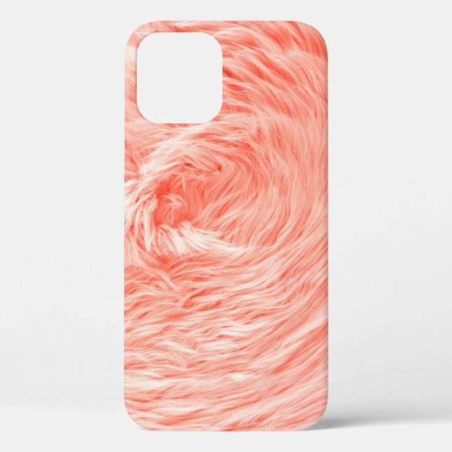 Coral Fluffy Fur: 2019 Trend. Case-Mate iPhone Case (Back)