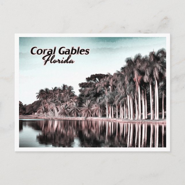 CORAL GABLES FLORIDA POSTCARD (Front)