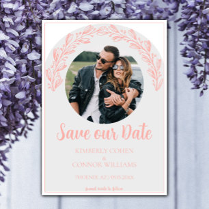 Coral Garland Photo Save the Date