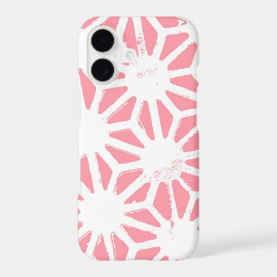 Coral geometric pattern