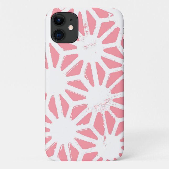 Coral geometric pattern Case-Mate iPhone case (Back)