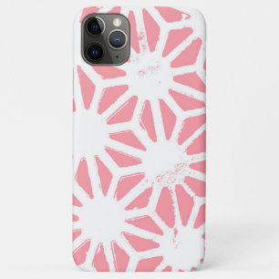 Coral geometric pattern iPhone 11 pro max case