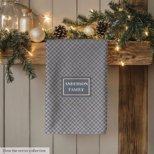 Coral Grey Kitchen Towel Classic Custom Name Look