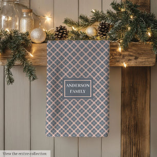 Coral Grey Kitchen Towel Custom Name Modern Look