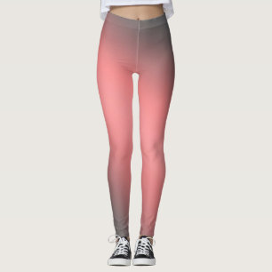 Coral grey moonlight ombre effect leggings