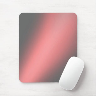Coral Grey moonlight ombre Mouse Mat