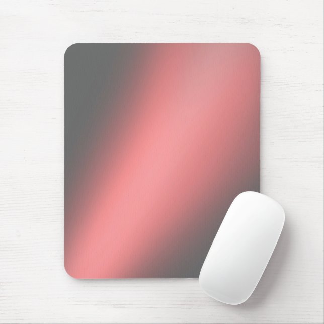 Coral  Grey  moonlight ombre  Mouse Mat (With Mouse)