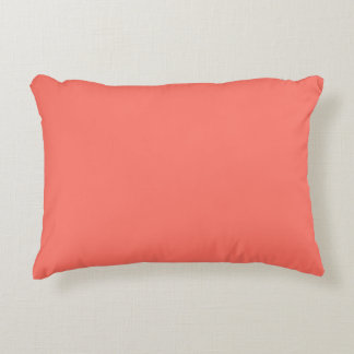 Coral hex code FF6F61 Decorative Cushion
