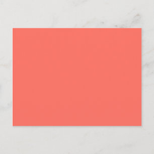 Coral hex code FF6F61 Postcard