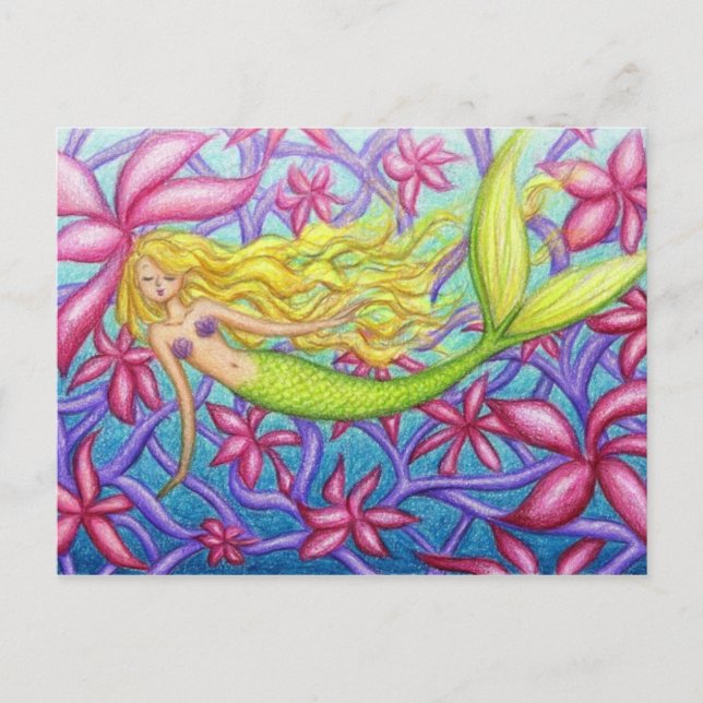 Coral in Coral Postcard (Front)