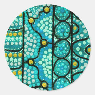 Coral Journey Classic Round Sticker