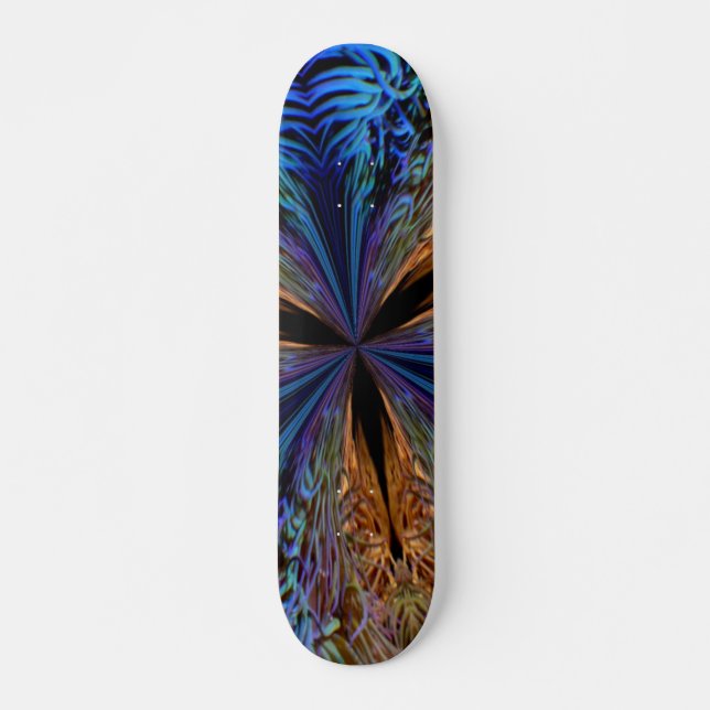 Coral Kaleidoscope Skateboard (Front)