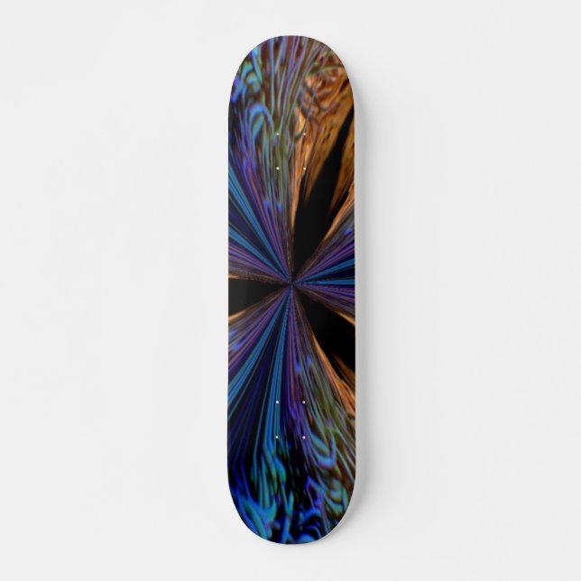 Coral Kaleidoscope Skateboard (Front)