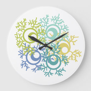 Coral Large Clock