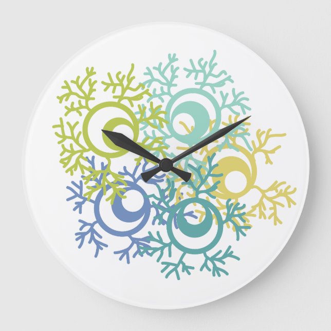 Coral Large Clock (Front)