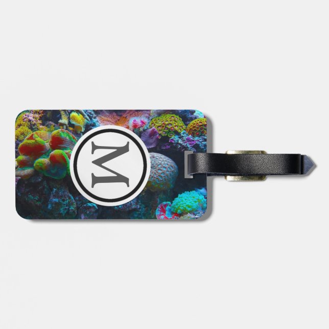 Coral Luggage Tag (Back Horizontal)