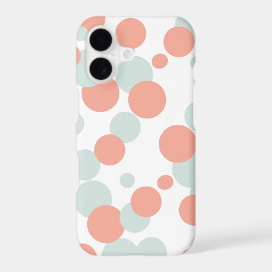 Coral & Mint Bubbles iPhone 7 Case