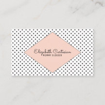 Coral Modern Stars Business Card