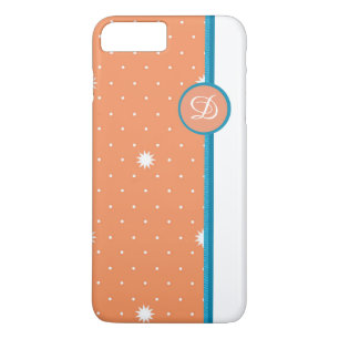 Coral Monogrammed iPhone Case