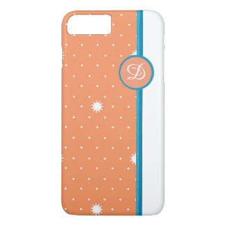 Coral Monogrammed iPhone Case