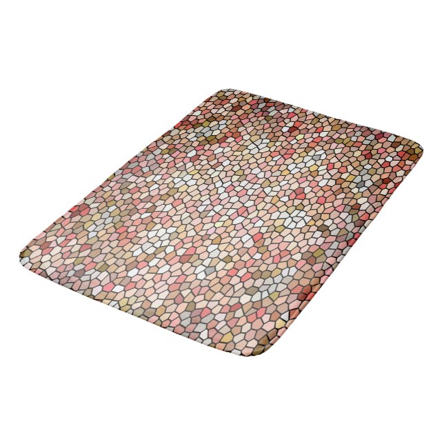 Coral Mosaics bath mat (Angled)