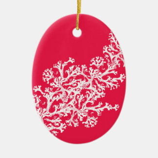 Coral Motif Ceramic Tree Decoration