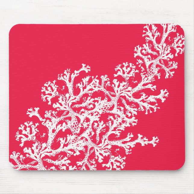 Coral Motif Mouse Mat (Front)