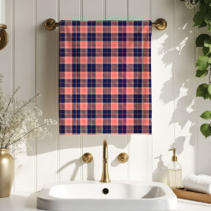 Coral Navy Bath Towel Celebrate in Cozy Style