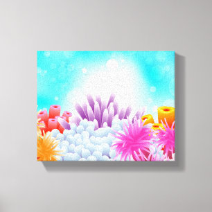 Coral Ocean Canvas Print