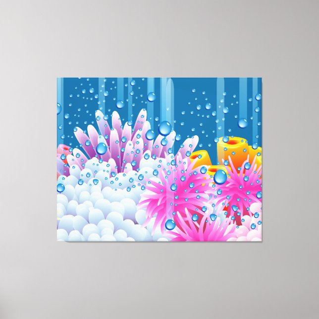 Coral Ocean Canvas Print (Front)