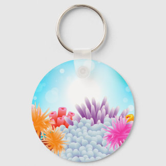 Coral Ocean Key Ring