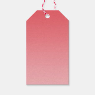 Coral Ombre Gift Tags