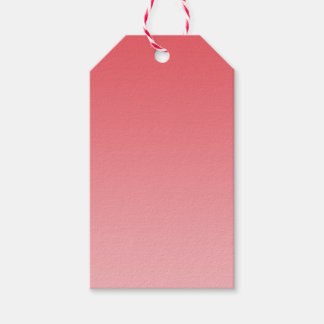 Coral Ombre Gift Tags